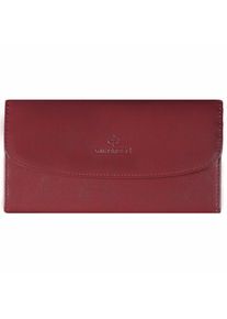 Windrose Merino Schmuckrolle Leder 20 cm rot