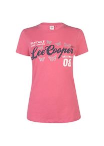 Lee Cooper Large Logo Print T Shirt Ladies