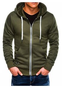 Ombre Clothing Men's zip-up sweatshirt B977
