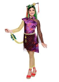 Monster High Jinafire Long Kinderkostüm | Halloween Kostüm für Mädchen | Größe: 116 | Farbe: Taggelb