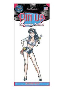 Monteur Pin-up Plak-Tattoo
