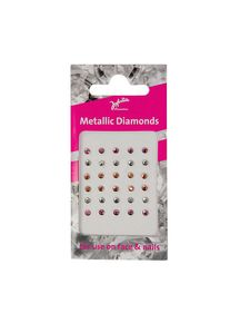 Rubies Glitzersteine fürs Gesicht zum Aufkleben metallisch | Halloween Kinderschminke