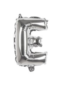 Boland Folienballon Buchstabe E silber 36 cm