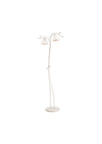 Stojací lampa RETRO II 2xE27/60W/230V bílá patina
