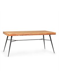 BESOA Vantor, jídelní stůl, akátové dřevo, železná kostra, 175 x 78 x 80 cm, dřevo