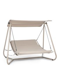 Blumfeldt Garden Grove, zahradní lehátko, swing bed, ocelový rám, sluneční střecha, polyester