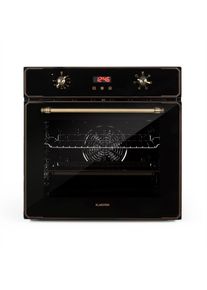 Klarstein Elizabeth, vestavná trouba, retro design, 6 funkcí, 50-250 °C, černá