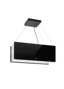 Klarstein Kronleuchter XL, digestoř, 90 cm, ostrůvková, 590 m³/h, dotyková, LED, černá