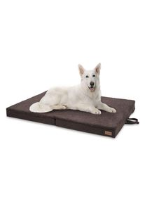 Brunolie Paco, pelíšek pro psa, psí podložka, pratelný, ortopedický, protiskluzový, prodyšný, sklopné, paměťová pěna, velikost XL (120 x 10 x 85 cm)