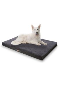 Brunolie Balu, pelíšek pro psa, polštář pro psa, možnost praní, ortopedický, protiskluzový, prodyšná paměťová pěna, velikost XXL (120 x 10 x 100 cm)