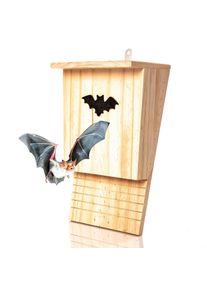 Blumfeldt Domeček pro netopýry, ptačí budka, pomoc při přezimování, celoročně obyvatelný, borovicové dřevo