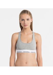 Calvin Klein dámská šedá podprsenka Bralette - S (020)