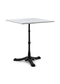 Blumfeldt Patras Onyx, bistro stolek, secesní styl, mramor, 60x60cm, v: 72cm, trojnožka