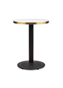 Blumfeldt Patras Jewel, mramorový stolek, secesní styl, Ø57,5cm, v:75cm, litinový stojan
