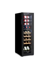 Klarstein Bovella 27 Duo+, dvouzónová chladnička na víno, 74 l, 27 lahví, skleněná dvířka