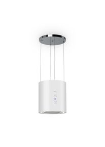 Klarstein Barett, digestoř, 35 cm, ostrůvková, 560 m³/h, LED, filtr s aktivním uhlím, bílá
