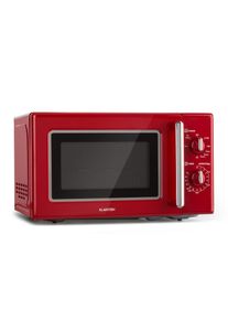 Klarstein Caroline, mikrovlnná trouba, 20 l, 700/1000 W, Ø 25.5 cm, QuickSelect, retro, červená