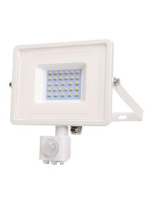 LED Solution Bílý LED reflektor 50W s pohybovým čidlem Premium Barva světla: Teplá bílá 466