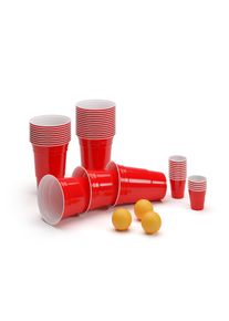 BeerCup Federer Ultimate Ber Pong p&aacute;rty bal&iacute;k, Red Cups, Shot Cups, včetně m&iacute;čků