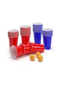 BeerCup Nadal, 16 Oz, Red & Blue Party Pack, kel&iacute;mky, dvě barvy, včetně m&iacute;čků a pravidel