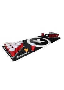 BeerCup Baseliner, podložka s herní plochou na beer pong, audio, držadla, držák na míčky, 6 míčků