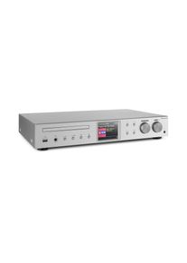 Auna iTuner CD, HiFi receiver, Internet/DAB+/FM rádio, CD přehrávač,WiFi, stříbrný