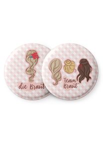 Spielehelden Odznaky Haare na holčič&iacute; rozlučku se svobodou 12 odznaků 5,6 cm extra velk&yacute; d&aacute;rek pro rozlučku se svobodou