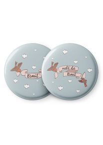 Spielehelden Odznaky Vogelschleife na holčič&iacute; rozlučku se svobodou 12 odznaků 5,6 cm extra velk&yacute; d&aacute;rek pro rozlučku se svobodou