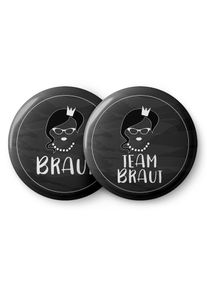 Spielehelden Odznaky Braut Vintage pro rozlučku se svobodou 12 odznaků 5,6 cm extra velk&yacute; d&aacute;rek pro rozlučku se svobodou