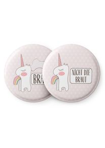 Spielehelden Odznaky Einhorn na holčič&iacute; rozlučku se svobodou 12 odznaků 5,6 cm extra velk&yacute; d&aacute;rek pro rozlučku se svobodou