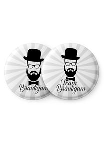 Spielehelden Odznaky s bradou pro rozlučku se svobodou 12 odznaků 5,6 cm extra velk&yacute; d&aacute;rek pro rozlučku se svobodou