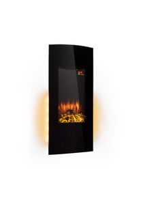 Klarstein Lamington, elektrický krb, 2000 W, LED plamen, teplovzdušné topení, časovač, osvětlení