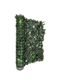 Blumfeldt Fency Dark Leaf, plot na ochranu před pozorováním, ochrana před větrem, 300 x 100 cm, buk, tmavě zelený