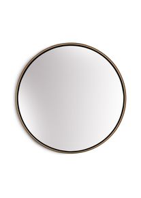Casa Chic Fournier Nástěnné zrcadlo s kovovým rámem kulaté 58,8 x 58,8 cm