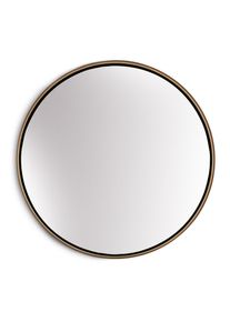 Casa Chic Fournier Nástěnné zrcadlo s kovovým rámem kulaté Ø 80 cm