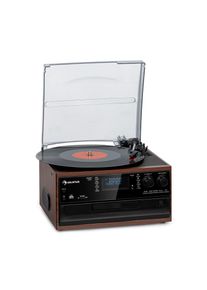 Auna Oakland DAB, retro stereo systém, DAB+/FM, funkce BT, vinyl, CD, kazetový přehrávač