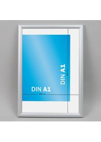Snap frame, aluminium, A1 17 mm | silver | Mitred