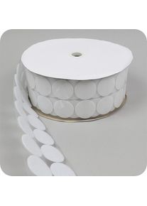 Hook and loop dots roll, loop | 45 mm | white
