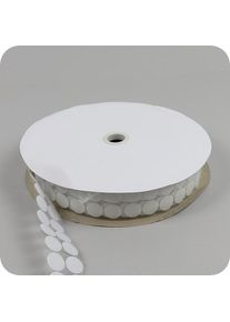 Hook and loop dots roll, hook | 21 mm | white