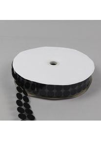 Hook and loop dots roll, loop | 21 mm | black