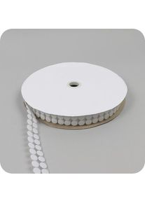 Hook and loop dots roll, hook | 13 mm | white