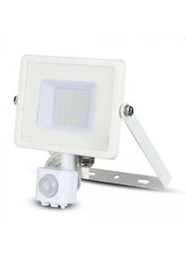 LED Solution Bílý LED reflektor 30W s pohybovým čidlem Premium Barva světla: Denní bílá 458