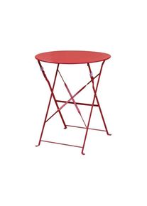 Bolero Runder Klapptisch Rot 60Cm