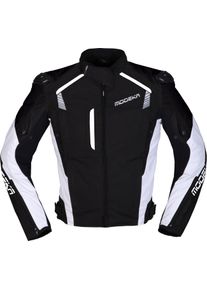 Modeka Lineos, textile jacket , color: Black/White , size: XL