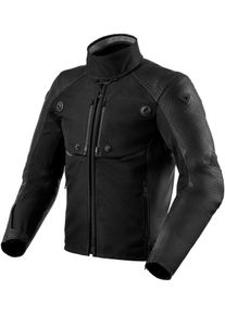 Revit Valve H2O, leather/textile jacket waterproof , color: Black , size: 50