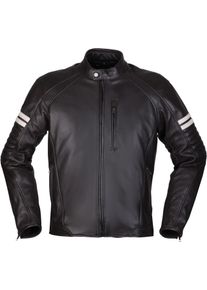 Modeka August 75, leather jacket , color: Black/White , size: XL
