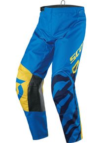 Scott 350 Race, textile pants kids , color: Blue/Neon-Yellow , size: 24