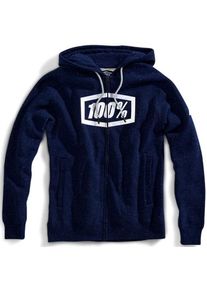 100 Percent Syndicate, zip hoodie , color: Dark Blue/White , size: S