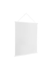 Wooden poster hangers, with suspension cord and magnetic fastening 600 mm | white