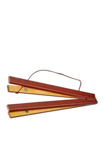 Wooden poster hangers, with suspension cord and magnetic fastening 300 mm | dark brown